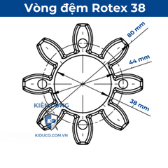 Cao Su Khớp Nối ROTEX 38