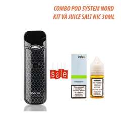COMBO POD SYSTEM SMOK NORD KIT VÀ JUICE SALT NIC 30ML