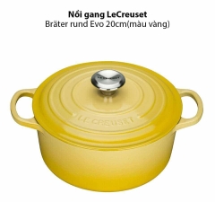 Nồi gang Le Creuset Brater rund Evo 20cm Gelb màu vàng