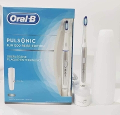 Bàn chải đánh răng điện Oral-B Pulsonic Slim 1200 Silver incl Travelcase