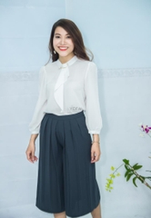 Quần Culottes Xếp Ly