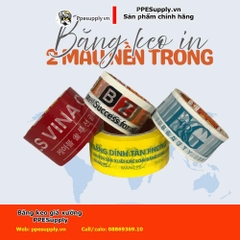In Băng Keo 2 Màu Nền Trong