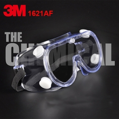 Kính bảo hộ chống hóa chất văng bắn 3m 1621AF, dùng được cho người cận - Singapore