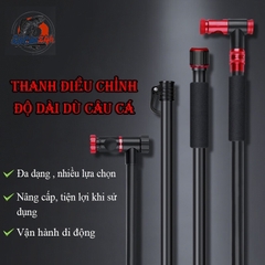 [Ảnh thật] Phụ Kiện Ô Câu Cá ,Thanh Hợp Kim Điều Chỉnh Độ Dài, Đầu Nối Xoay 360° ,Túi Đựng Ô Tiện Lợi