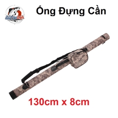 Ống Đựng Cần Câu Đơn Đài, Bao Đựng Cần Câu Đài Rằn Ri 1m3 Kèm Túi Đựng Phụ Kiện