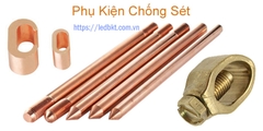 CỌC TIẾP ĐỊA THÉP MẠ ĐỒNG THOÁT SÉT D16 ẤN ĐỘ