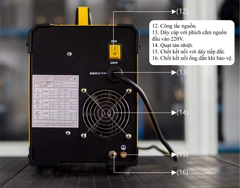 MÁY HÀN MIG KHÔNG DÙNG KHÍ, QUE MMA, TIG, DIGITAL 200 AMPE 220V - HKMIG200D