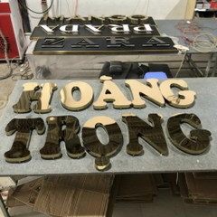Chữ inox vàng