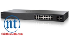Thiết bị chia mạng Cisco SLM2016T-EU SG200-18 - Switch thông minh, Cổng quang