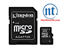 Thẻ nhớ 4 GB microSD™ kèm adapter SD™