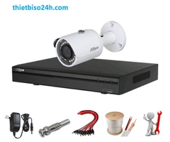 Trọn bộ CAMERA 4.0MP DAHUA HAC-HDW1400EMP VÀ ĐẦU GHI HCVR7104H-4M