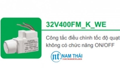 Công tắc điều chỉnh tốc độ quạt 400W, không ON/OFF (32V400FM_K_WE)