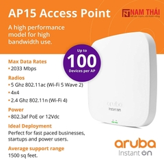 Aruba Instant On AP15 (RW) Access Point R2X06A