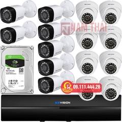 Lắp đặt trọn bộ 15 camera giám sát 1.0M Kbvision