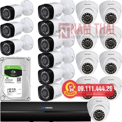 Lắp đặt trọn bộ 18 camera giám sát 1.0M Kbvision