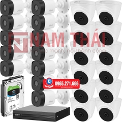 Lắp đặt trọn bộ 24 camera giám sát 2.0M Dahua