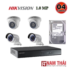 Lắp Đặt Trọn Bộ 4 Camera IP Giám Sát 1.0M Hikvision