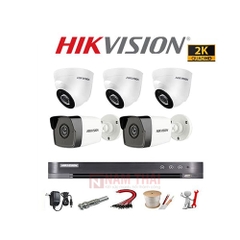 Lắp đặt trọn bộ 5 camera giám sát 5.0MP siêu nét Hikvision