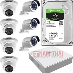 Lắp đặt trọn bộ 7 camera giám sát 2.0MP Hikvision