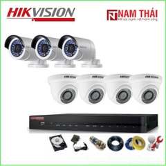 Lắp Đặt Trọn Bộ 7 Camera IP Giám Sát 1.0M Hikvision