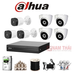 Lắp đặt trọn bộ 7 camera IP giám sát 2.0MP Dahua