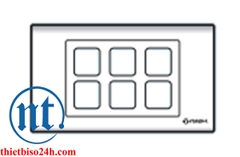 Ổ cắm công tắc Sino - Mặt 6 lỗ - S18A6X