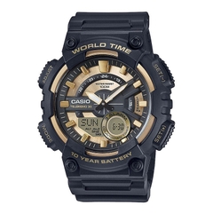 Casio Worldtime AEQ-110BW-9A Pin 10 năm - Chống nước 100m bơi lội - Giờ thế giới