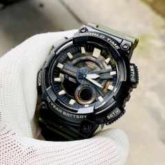 Casio Worldtime AEQ-110W-3A Pin 10 năm - Chống nước 100m bơi lội - Giờ thế giới