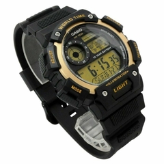 Casio Worldtime AE-1400WH-9A Pin 10 năm - Chống nước 100m bơi lội - Giờ thế giới