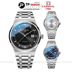 Đồng Hồ Nam Dây Thép Carnival 8092G-VT Automatic - Kính Sapphire - Size 42mm - 3 Màu - 8092G-VT-D - 8092G-VT-T - 8092G-VT-X