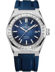 Đồng Hồ Nam Dây Cao Su Carnival 8107G-VT-DCS Automatic - Kính Sapphire - Size 42mm - 2 Màu - 8107G-VT-DCS-D - 8107G-VT-DCS-X