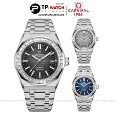 Đồng Hồ Nam Dây Thép Carnival 8107G-VT Automatic - Kính Sapphire - Size 42mm - 3 Màu - 8107G-VT-D - 8107G-VT-N- 8107G-VT-X