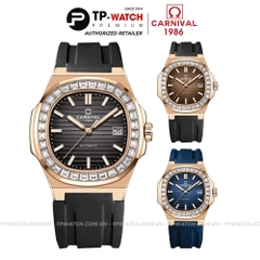 Đồng Hồ Nam Dây Cao Su Carnival Nautilus 8108G-VH-DCS Automatic - Kính Sapphire - Size 41mm - 3 Màu - 8108G-VH-DCS-D - 8108G-VH-DCS-N - 8108G-VH-DCS-X