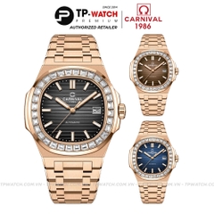 Đồng Hồ Nam Dây Thép Carnival Nautilus 8108G-VH Automatic - Kính Sapphire - Size 41mm - 3 Màu - 8108G-VH-D - 8108G-VH-N - 8108G-VH-X
