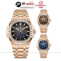 Đồng Hồ Nam Dây Thép Carnival Nautilus 8110G-VH Automatic - Kính Sapphire - Size 41mm - 3 Màu - 8110G-VH-D - 8110G-VH-N - 8110G-VH-X