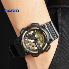 Casio Worldtime AEQ-110BW-9A Pin 10 năm - Chống nước 100m bơi lội - Giờ thế giới