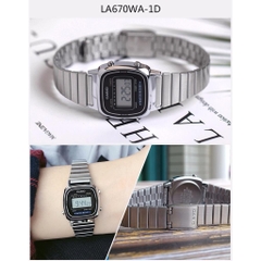 CASIO STANDARD LA670WA-1SDF Dây Thép | LA670WA-1S