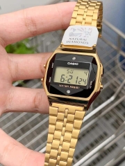 Casio Unisex A159WGED-1DF Kim Cương Tự Nhiên | Made in Japan | Pin 7 Năm | A159WGED-1