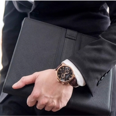 Đồng Hồ Nam Dây Da Citizen AP1059-19E Eco-Drive | Kính Sapphire | Năng Lượng Ánh Sáng