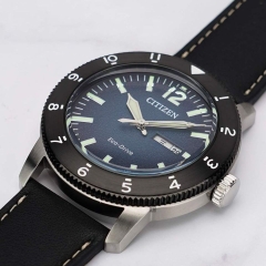 Đồng Hồ Nam Dây Da Citizen AW0077-19L Eco-Drive | Năng Lượng Ánh Sáng