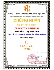 Đồng Hồ Nữ Dây Da Carnival 8161L-VH-DD-N Máy Quartz - Kính Sapphire - Size 34mm