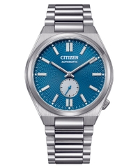 Đồng Hồ Nam Dây Thép Citizen Automatic Tsuyosa Small Second Blue NK5010-51L - Size 40mm