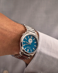 Đồng Hồ Nam Dây Thép Citizen Automatic Tsuyosa Small Second Blue NK5010-51L - Size 40mm