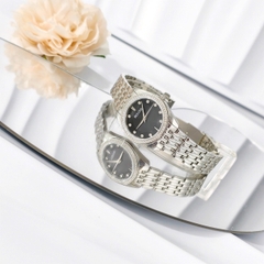 Đồng Hồ Cặp Đôi Bulova 96K107 và 96L317 Máy Quartz