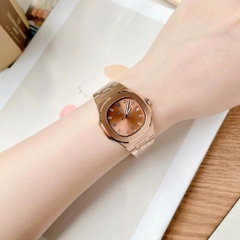 Đồng Hồ Cặp Đôi Dây Thép Carnival 8160-VH-N Chocolate Rose Gold