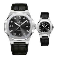 Đồng Hồ Cặp Đôi Dây Da Carnival 8160-VT-DD-D