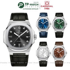 Đồng Hồ Nam Dây Da Carnival 8160G-VT-DD Automatic - Kính Sapphire - Size 41mm