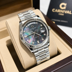 Đồng hồ nam Dây Thép Carnival 8239G-VT-DK Automatic - Kính Sapphire - Size 38mm - Chống nước 50m