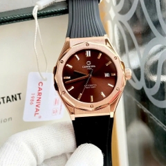 Đồng Hồ Nam Dây Cao Su Carnival 8168G-VH-DCS-N Automatic - Kính Sapphire - Size 42mm