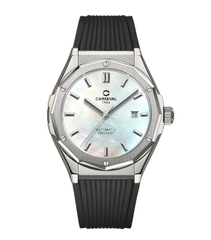 Đồng Hồ Nam Dây Cao Su Carnival 8168G-VT-DCS-TK Xà Cừ - Automatic - Kính Sapphire - Size 42mm